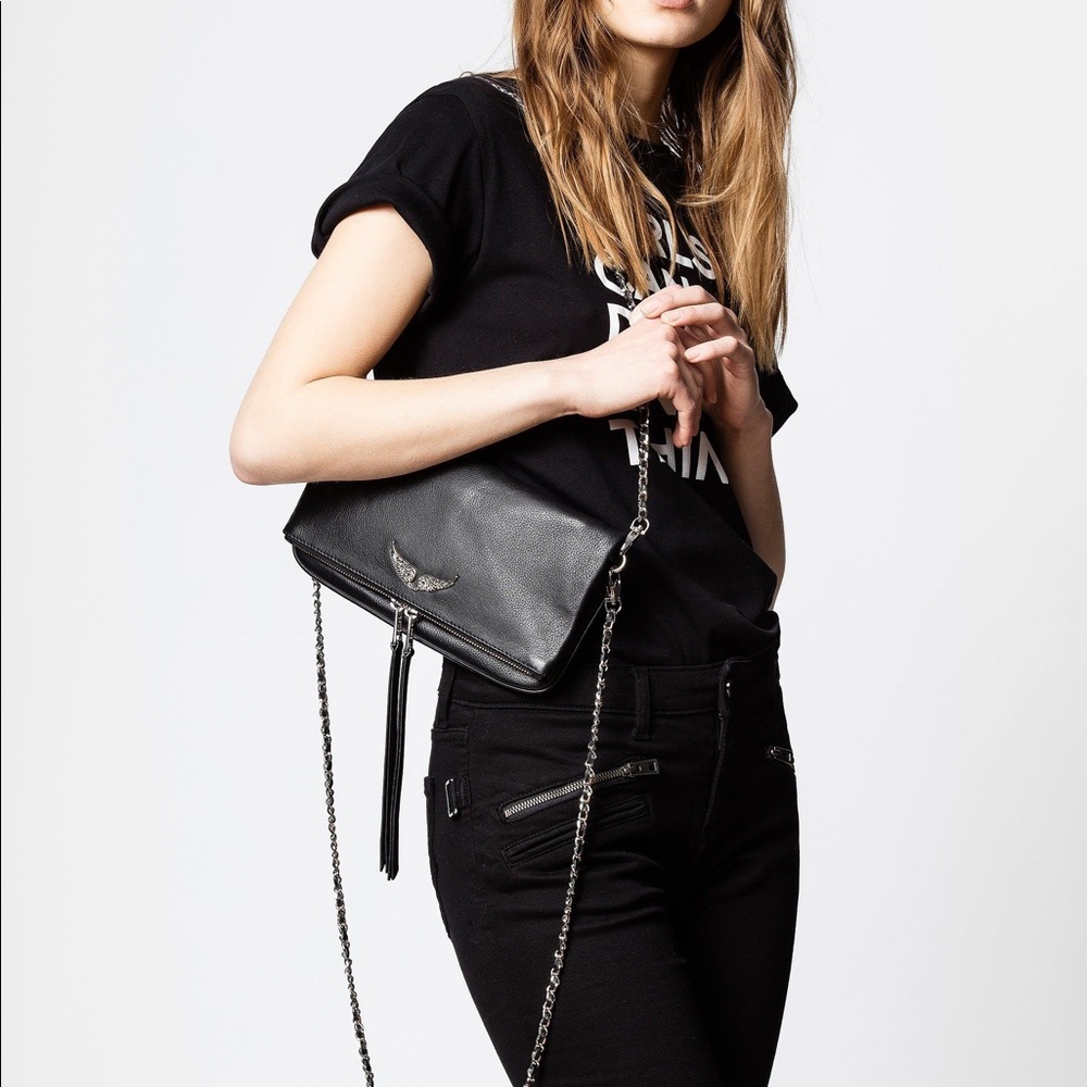 Rock Stamp Noir leather bag